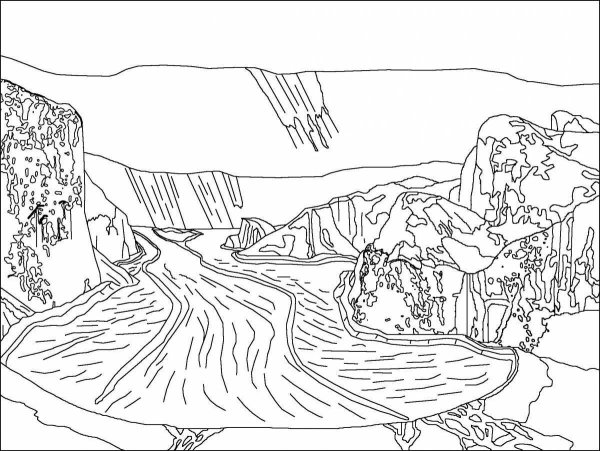 Национальный парк раскраска