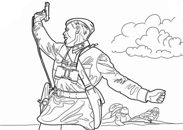 Расскраска "Великая Отечественная война 1941-1945 ".