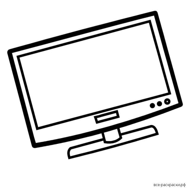 Раскраска телевизор
