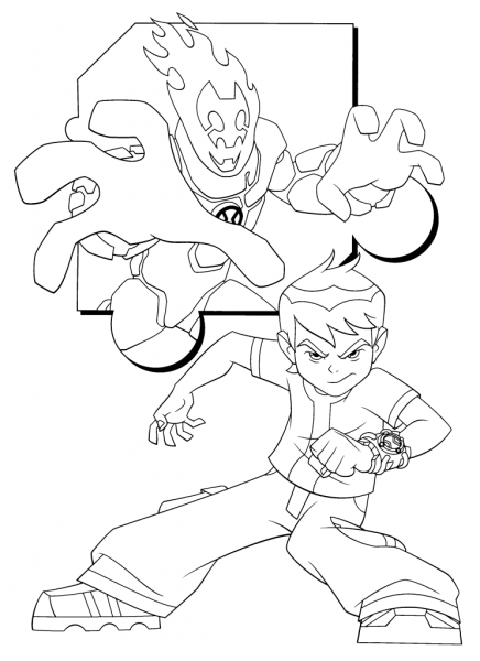 Бен Теннисон раскраска