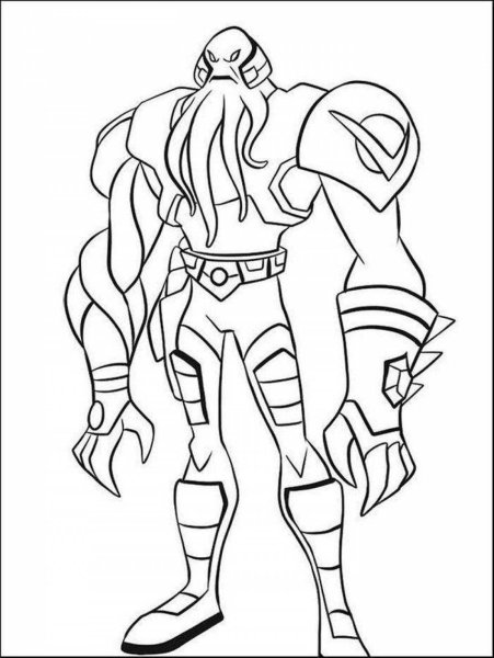 Раскраски Бен 10 Омниверс Гумангозавр