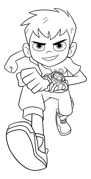 Бен Теннисон 10 раскраска