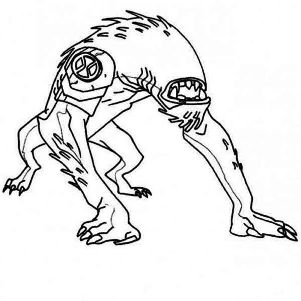 Раскраска Бен Тен 10