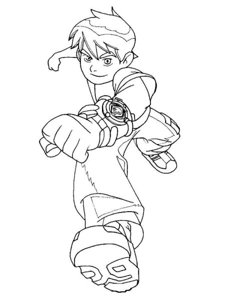 Бен 10 раскраска Водохлест