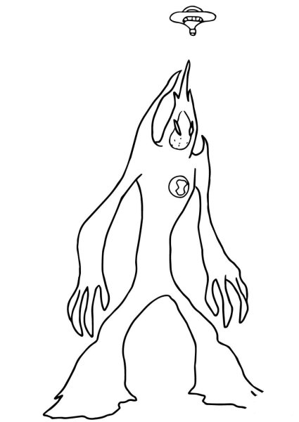 Раскраска Бен Тен 10