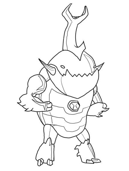 Бен 10 Омниверс раскраска