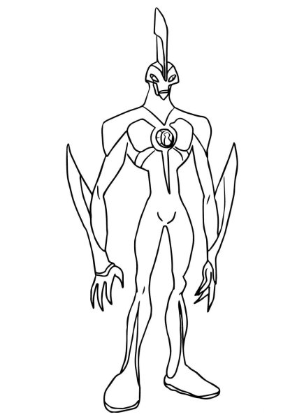 Раскраски Бен 10 Омнитрикс