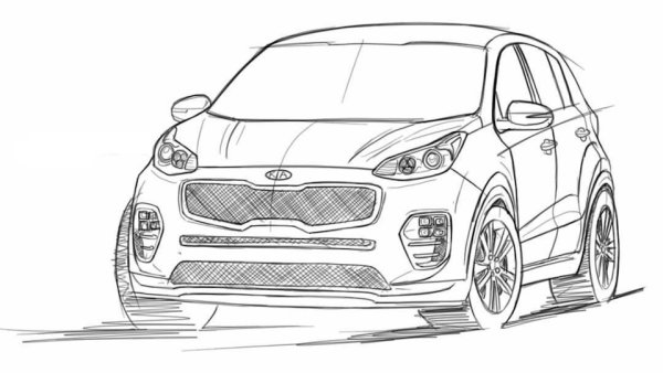 Kia Sportage раскраска