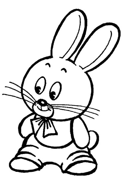 Раскраска «Зайка»