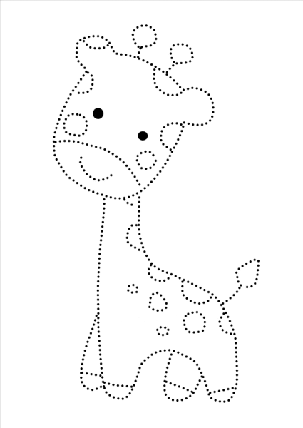 Рисование по точкам для дошкольников