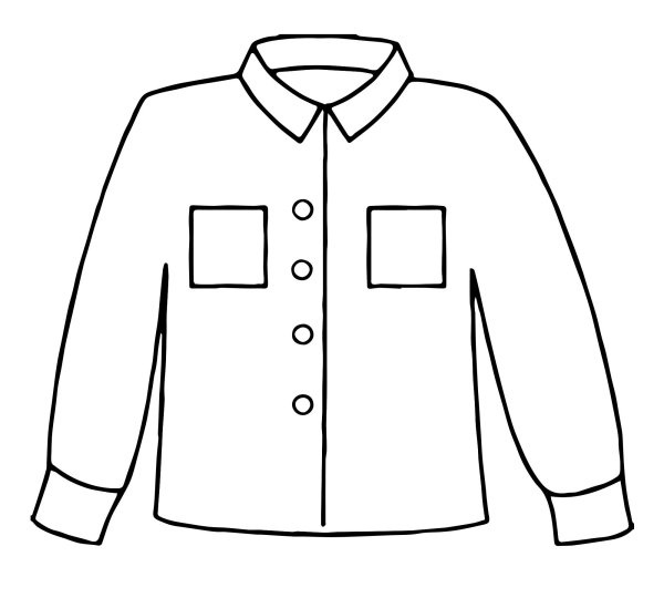 Рубашка раскраска