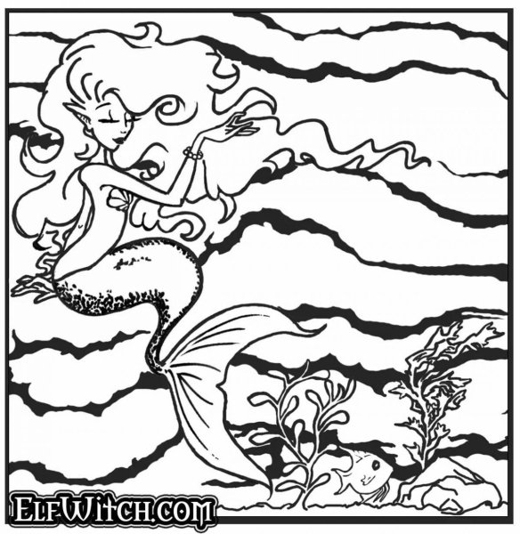 Злая Русалка эскиз