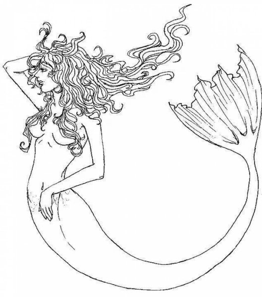 Рисунки для раскрашивания Sirena