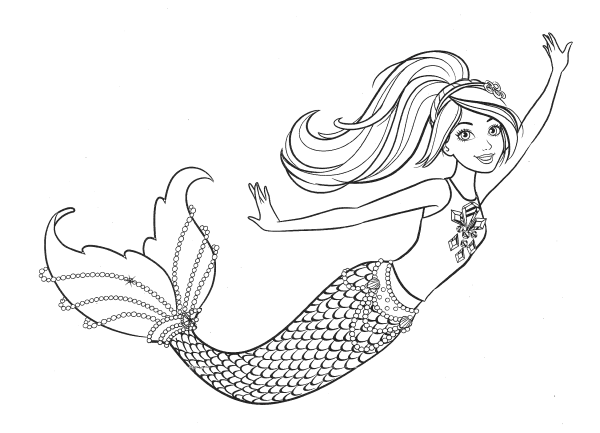 Раскраски русалки реалистичные
