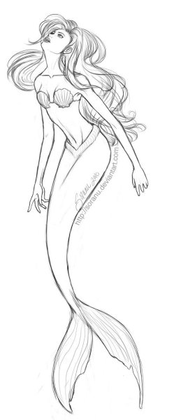 Раскраска Барби Русалка