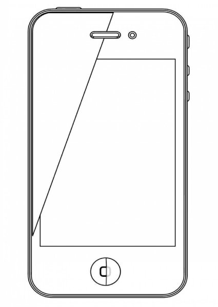 Раскраска айфон 6
