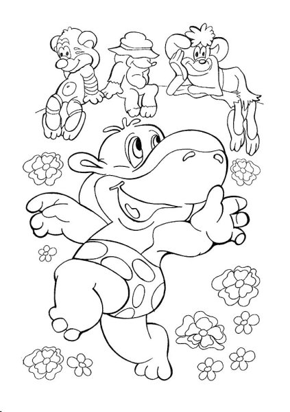 Волк ну погоди раскраска