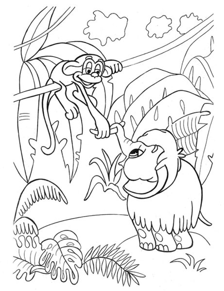 Котенок Гав раскраска для детей