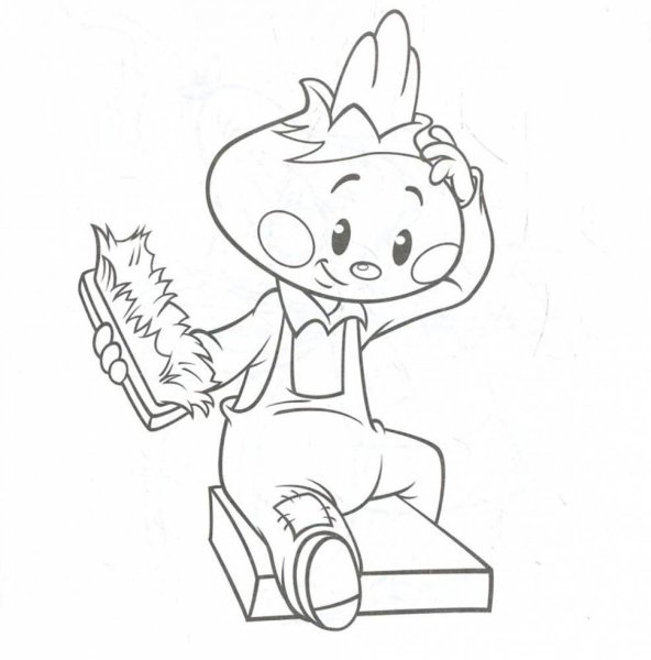 Крошка енот раскраска для детей