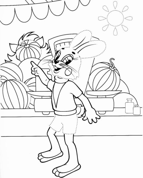 Карлсон раскраска