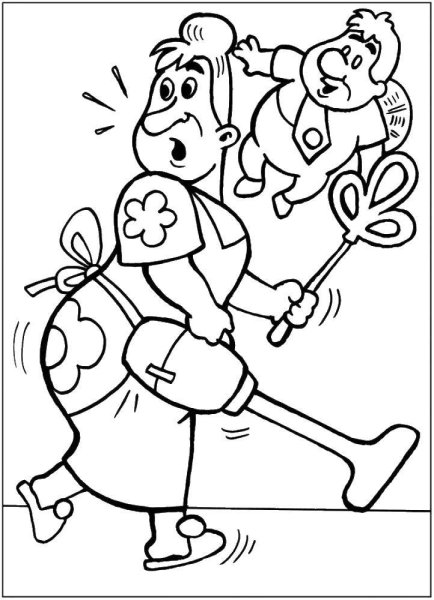 Раскраска Винни пух и Пятачок