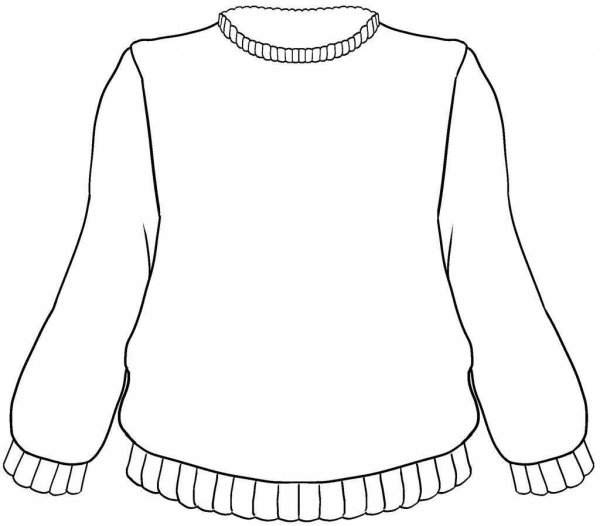 Свитер раскраска