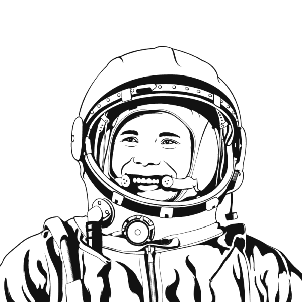 Юрий Гагарин вектор