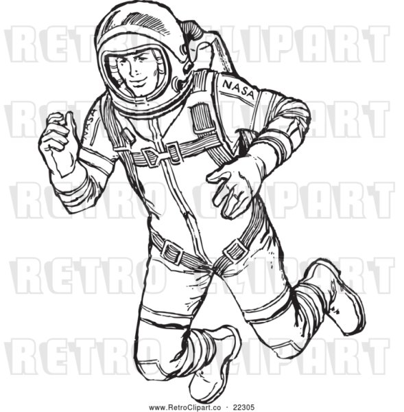 Космонавт Гагарин раскраска