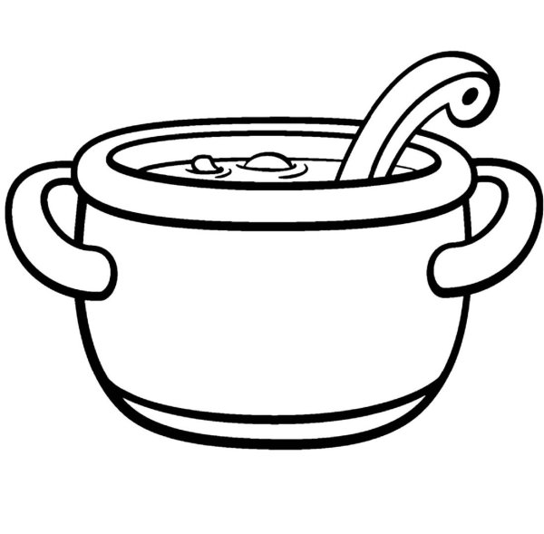 Кастрюля раскраска