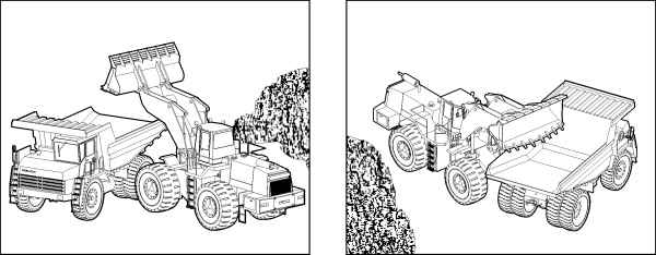Карьерный самосвал раскраска