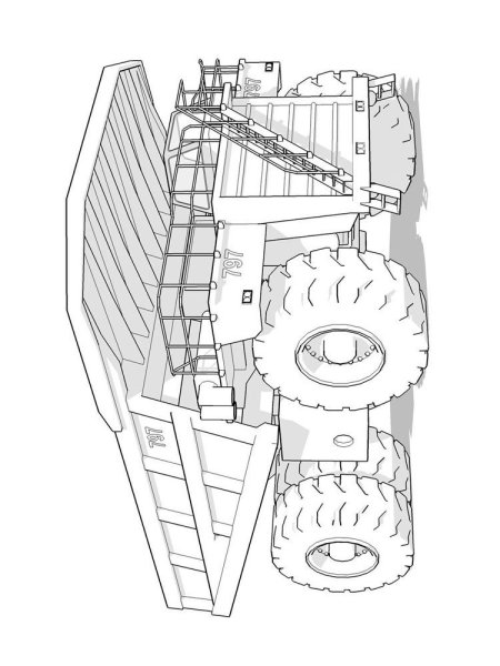 БЕЛАЗ 75710 раскраска