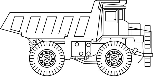 БЕЛАЗ-75710 самосвал раскраска