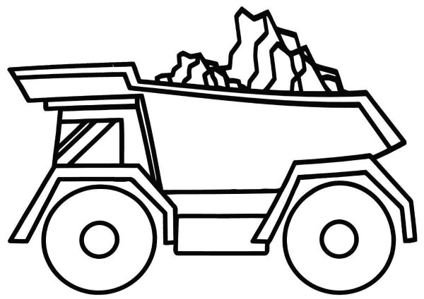 Самосвал для раскрашивания