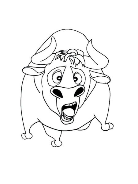 Фердинанд раскраска