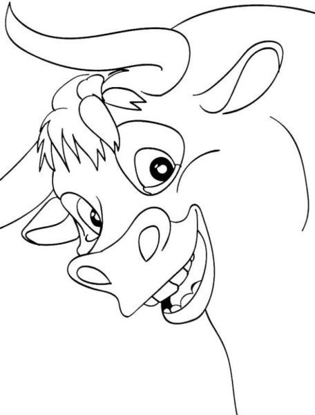 Раскраска Фердинанд мультик