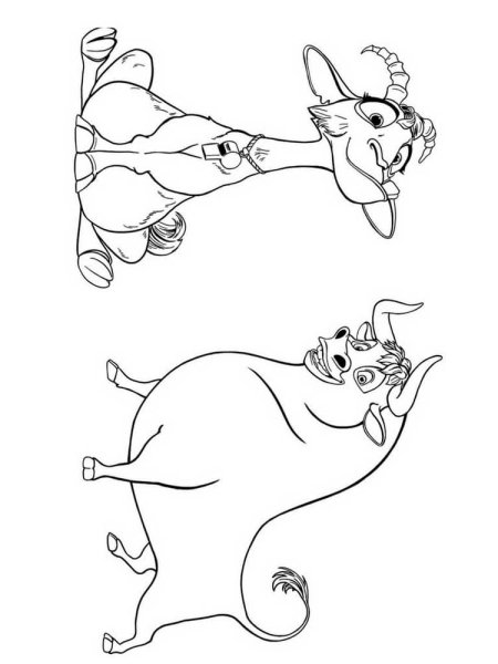 Раскраска Фердинанд мультик