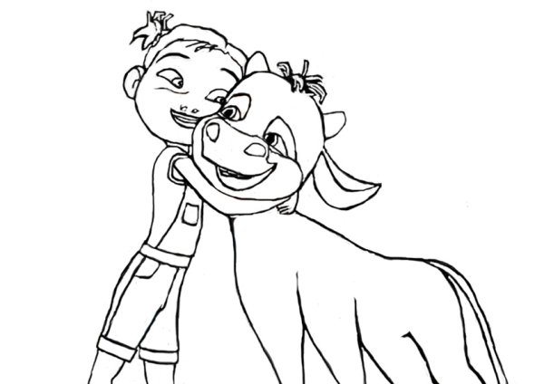 Фердинанд мультфильм раскраска