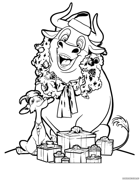 Новогодние раскраски 2021