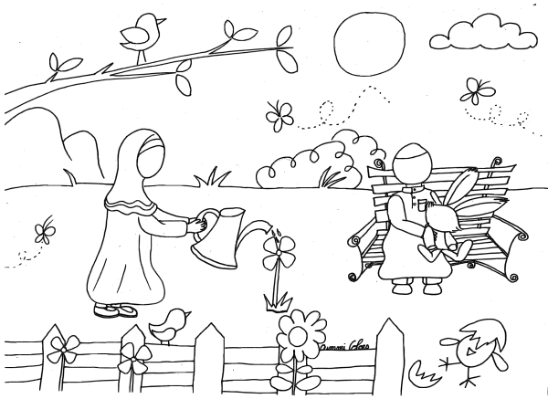 Раскраска Ислам для детей