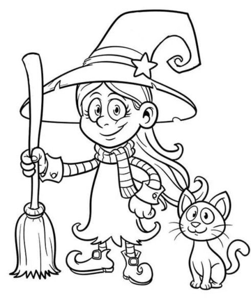 Ведмочкихэллоуин раскраска