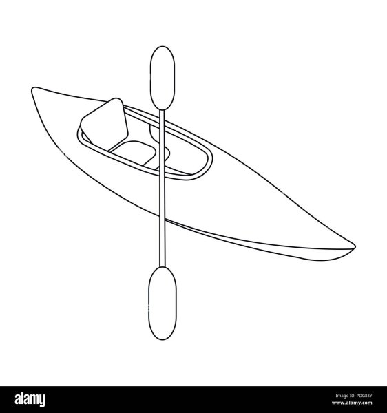 Каноэ раскраска