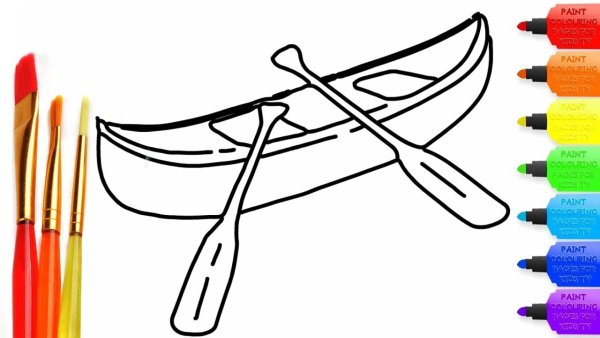 Как нарисовать каноэ