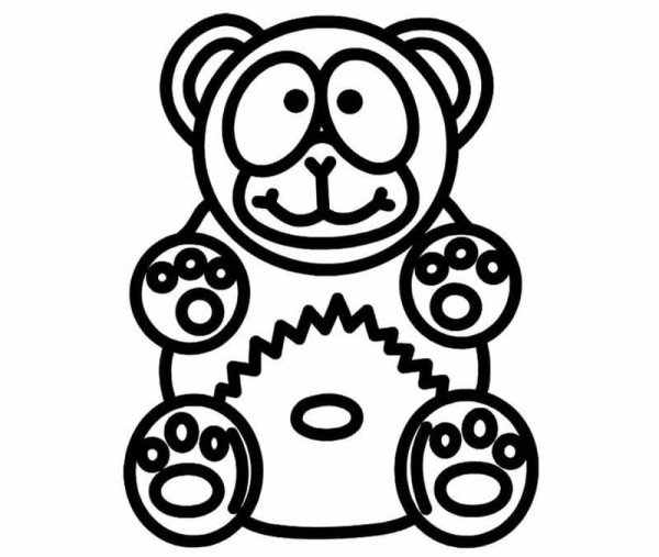 Валера ЖЕЛЕЙНЫЙ медведь для печати