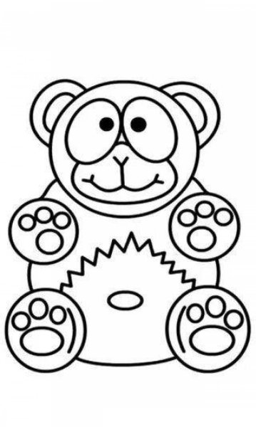 Валерка ЖЕЛЕЙНЫЙ медведь раскраска