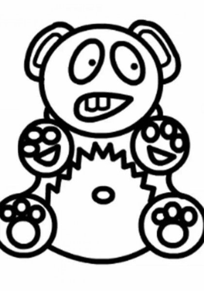 Валерка ЖЕЛЕЙНЫЙ медведь раскраска