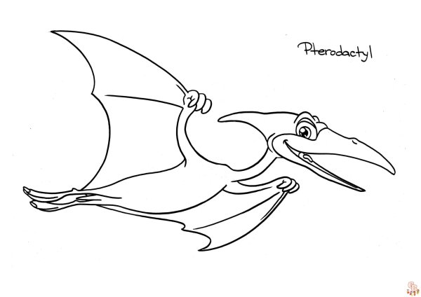 Птеродактиль раскраска