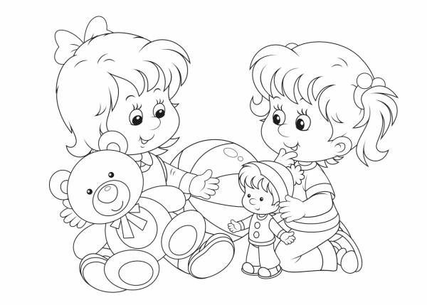 Раскраски на тему Дружба для детей