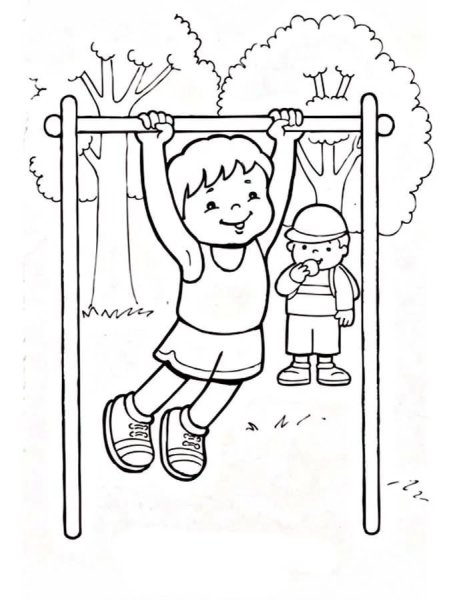 ЗОЖ раскраски для детей