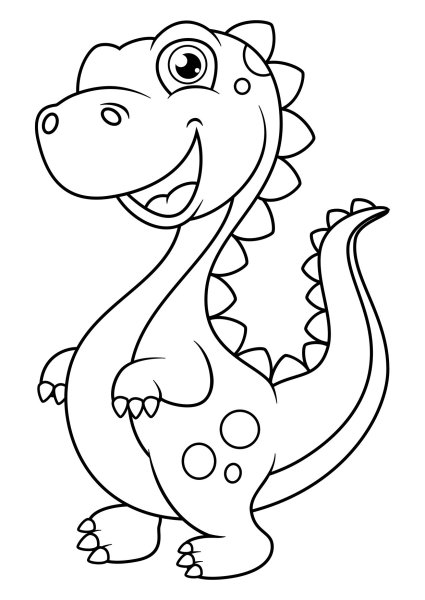 Раскраска "Динозаврики"