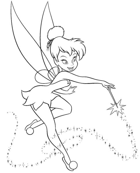 Раскраска феи Дисней Розетта